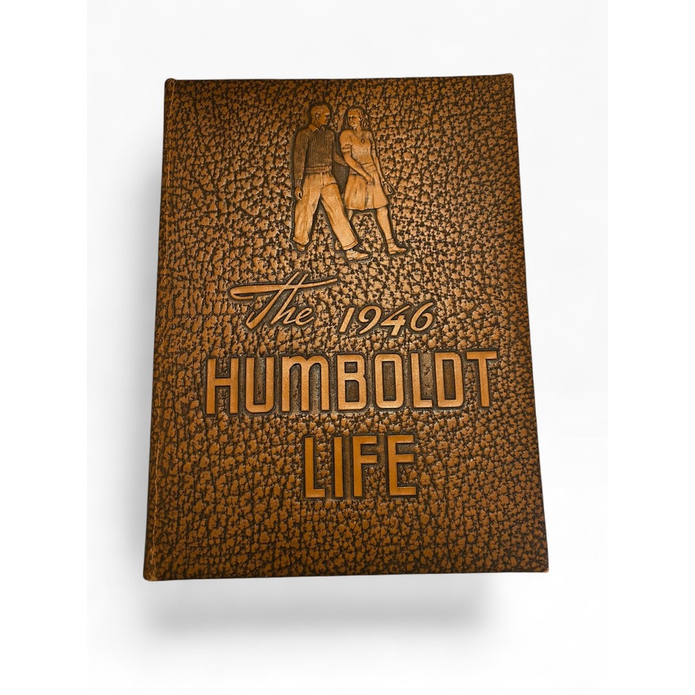 Vintage 1946 Humboldt High School Yearbook- WW2 Era Collectible, Retro Ads